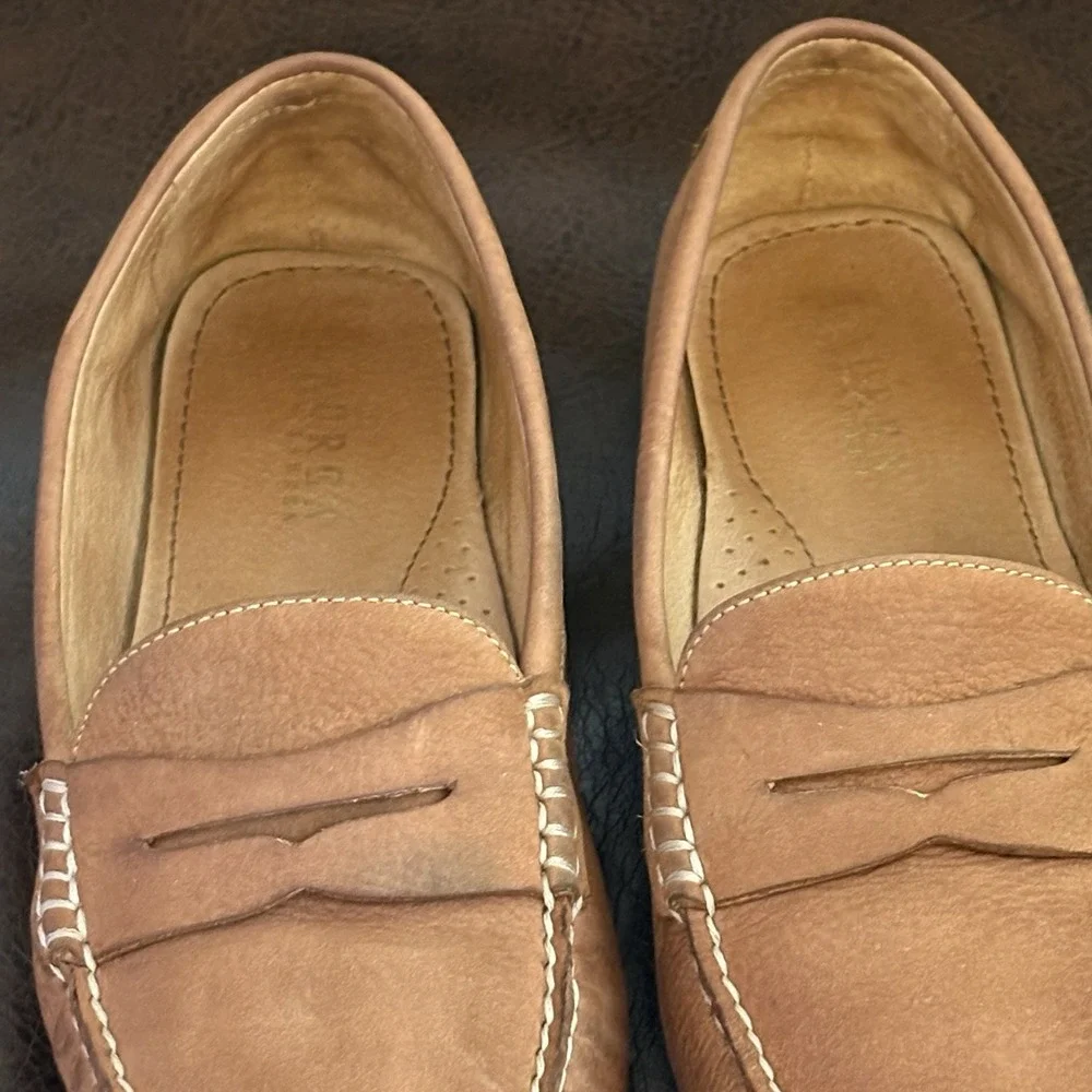 Ralph Lauren Camila Penny Leather Slip On Driving Loafers Men's US 9.5 B